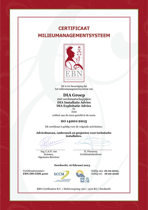 pdf certificaat EMS 4100